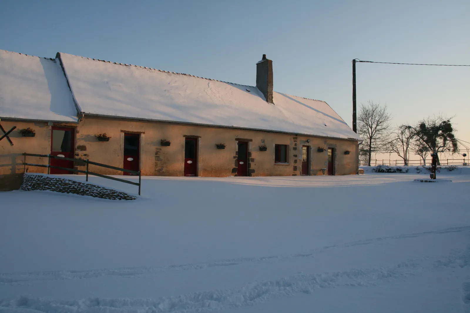 Le Pontaubeau sous la neige